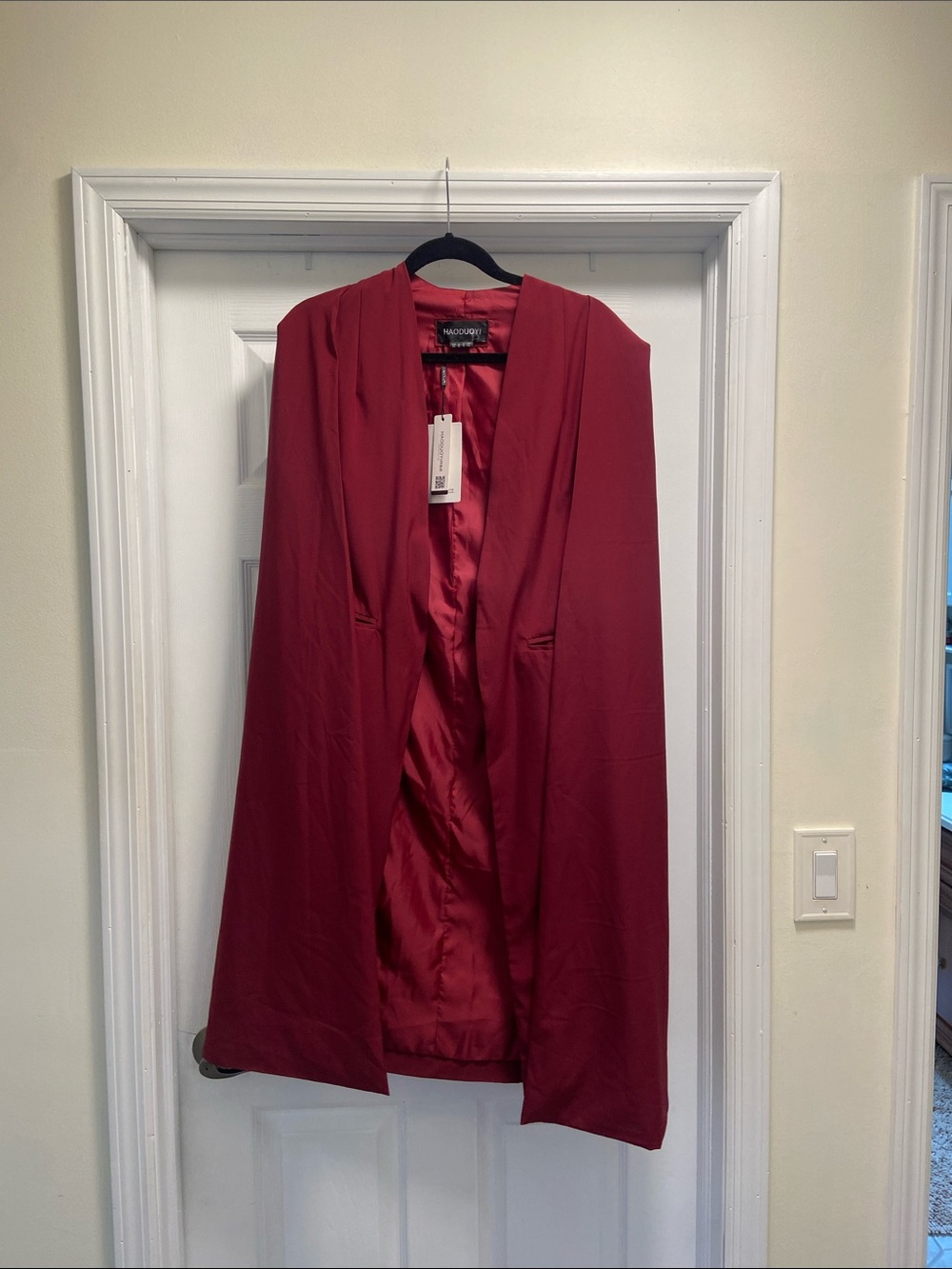 Vero Moda Rosewood Open-Front Longline Cape
